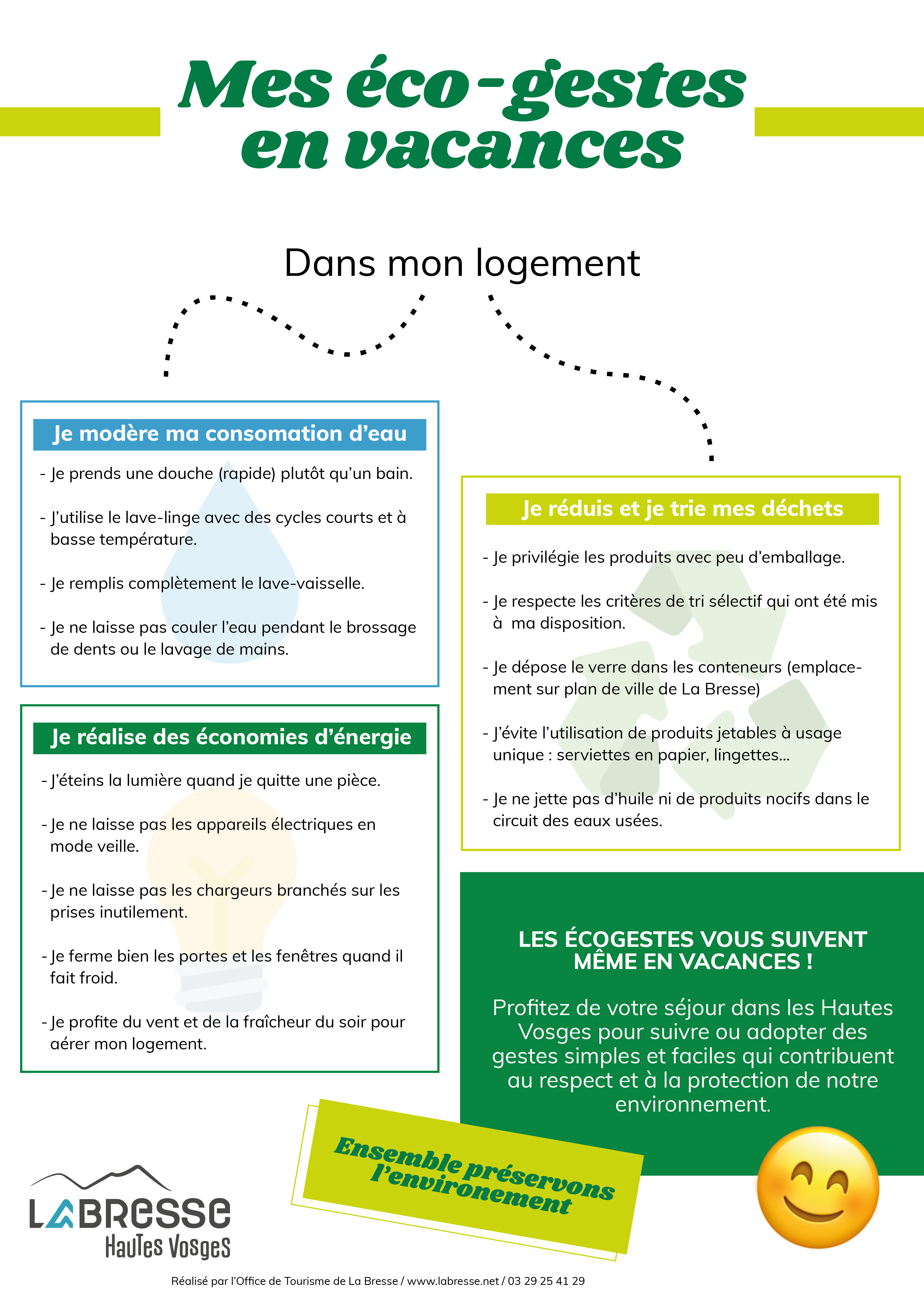 Eco gestes en vacances