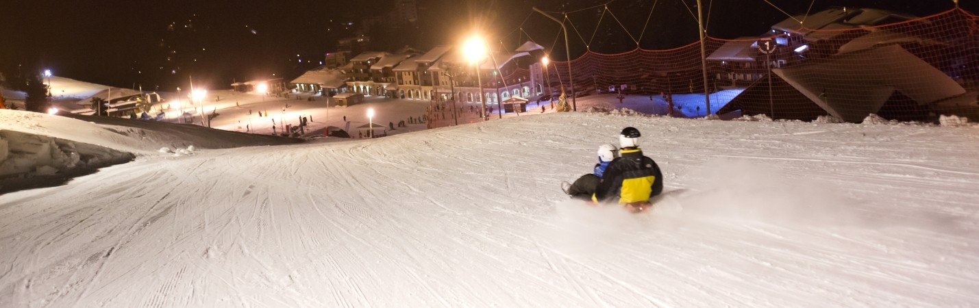 soirée luge la bresse hohneck labellemontagne