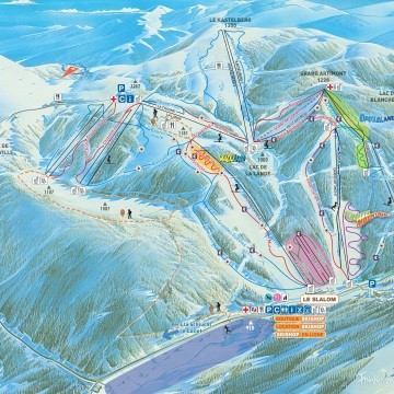 Plans des domaines de ski alpin