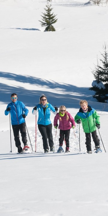 Famille raquette La Bresse hautes Vosges ©Michel Laurent