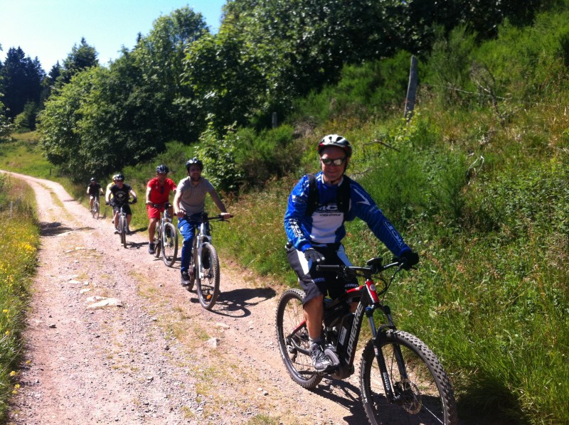 Balade en vtt sale electrique
