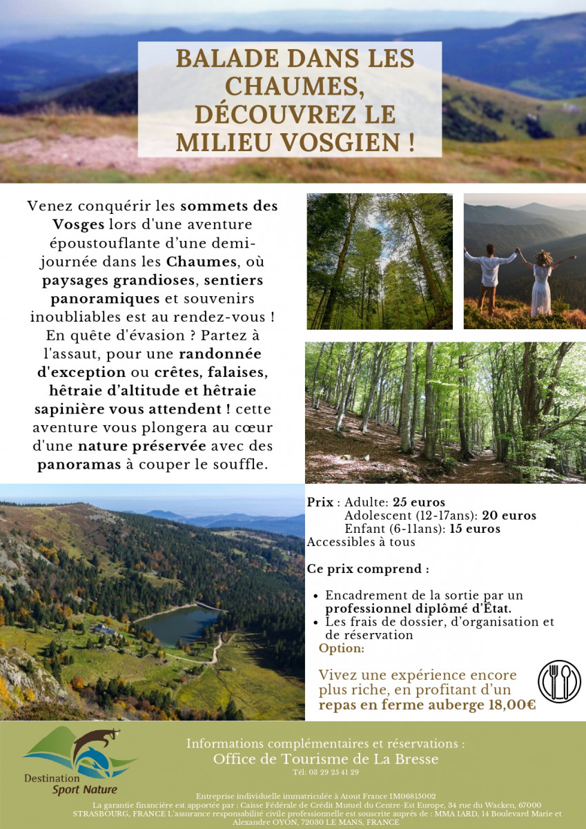 balade panoramiques sur les chaumes - Destination Sport Nature - La Bresse Hautes Vosges