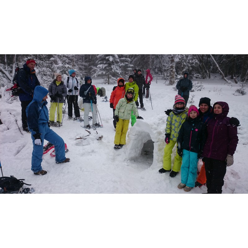 Balade raquettes à neige avec construction d'igloo - Destination Sport Nature - La Bresse Hautes Vosges