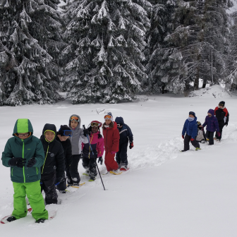 Balade raquettes a neige lutins col de la Schlucht - Destination sport nature La Bresse Hautes Vosges