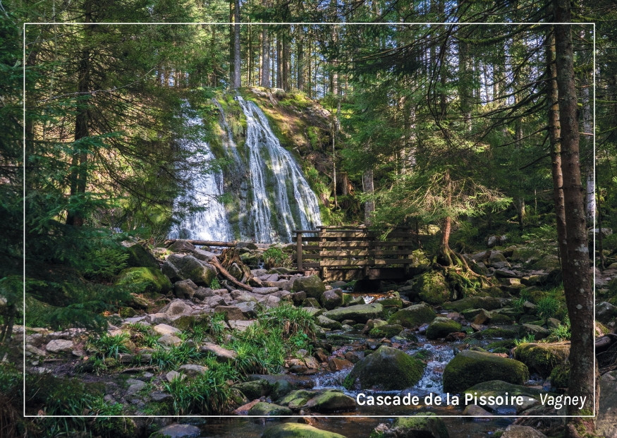 Carte postale - La cascade de la Pissoire à Vagney