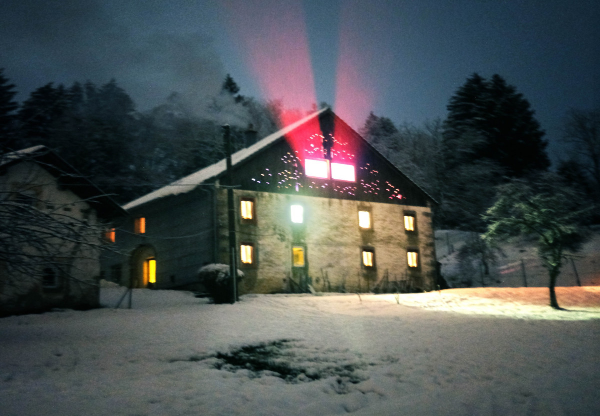 Refuge de création du Rupt de Bamont - Le Palais Grenier sous la neige