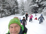 BALADE DES LUTINS à Raquette ou à pied à Frère Joseph - Ventron - Famille avec enfant de 4 -10 ans avec Bureau Montagne Hautes-Vosges