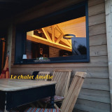 Chalet Amélie - Cosy et Vue Panoramique - La Bresse Hautes Vosges - terrasse-soir
