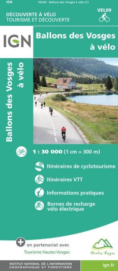 Carte IGN Ballons des Vosges à vélo