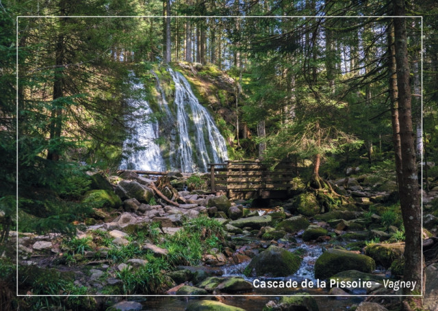 Carte postale - La cascade de la Pissoire à Vagney