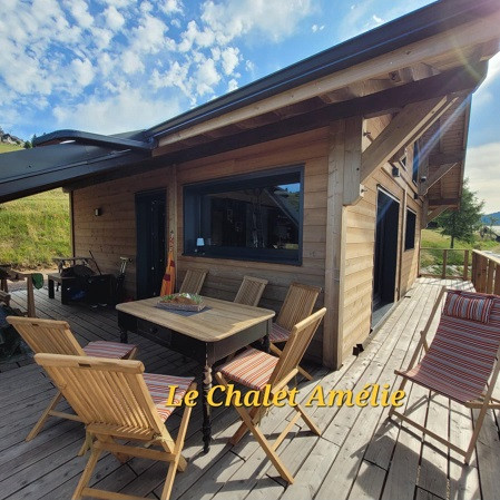 Chalet Amélie - Cosy et Vue Panoramique - La Bresse Hautes Vosges - terrasse