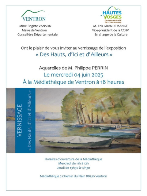 exposition-aquarelles-mediatheque-ventron1