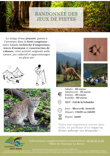 Randonnée des jeux de pistes - Destination Sport Nature - La Bresse Hautes Vosges
