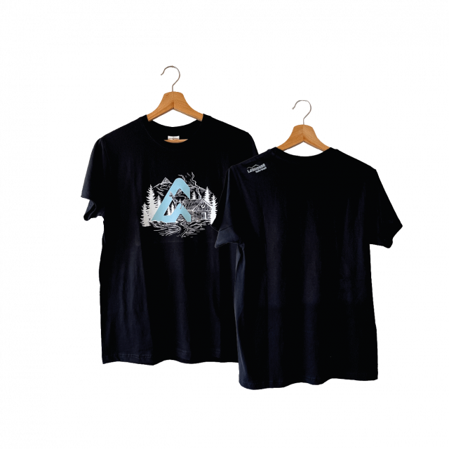 T Shirt Kiven noir La Bresse Hautes Vosges